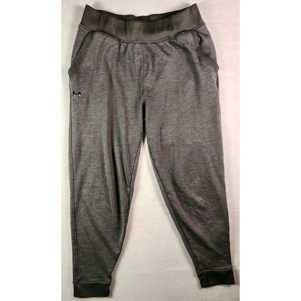 Under Armor Sweat Pants Small Men's Gray Loose Fit Cold Gear